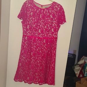 Pink Lace Dress